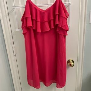 Lulu pink ruffled dress